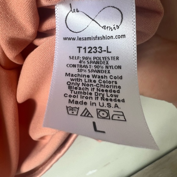 Lace Sleeve with Swiss Dots Top - Les Amis - Sz Large - Picture 4 of 4